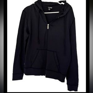 Boast Women's Zip Up Hooded Sweatshirt Navy Blue Stretch XL Tennis Active Soft